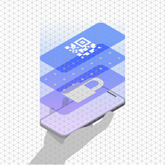 Isometric grid example